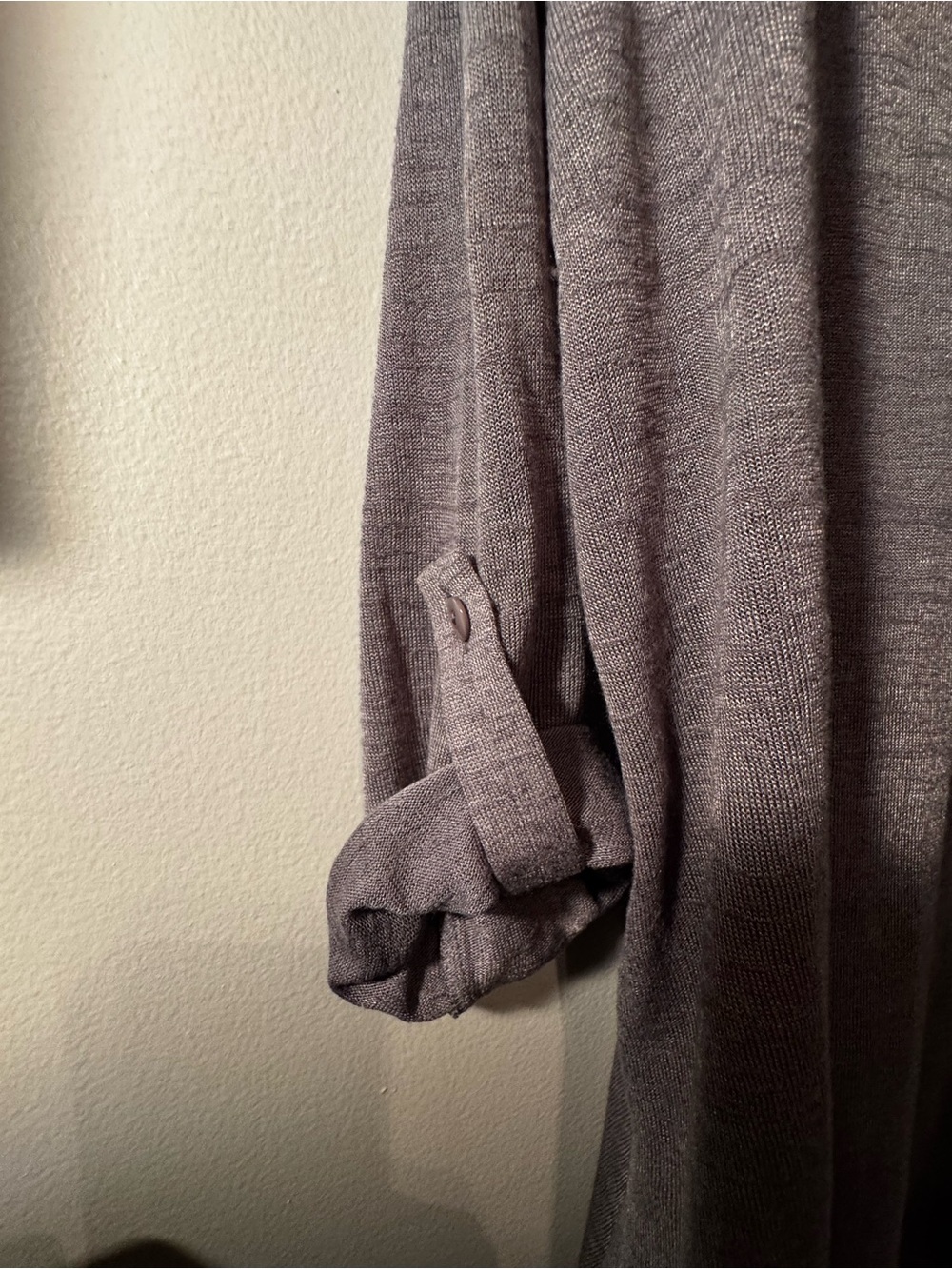 Picadilly Fashion Gray Open-Front Cardigan - Picture 6 of 6